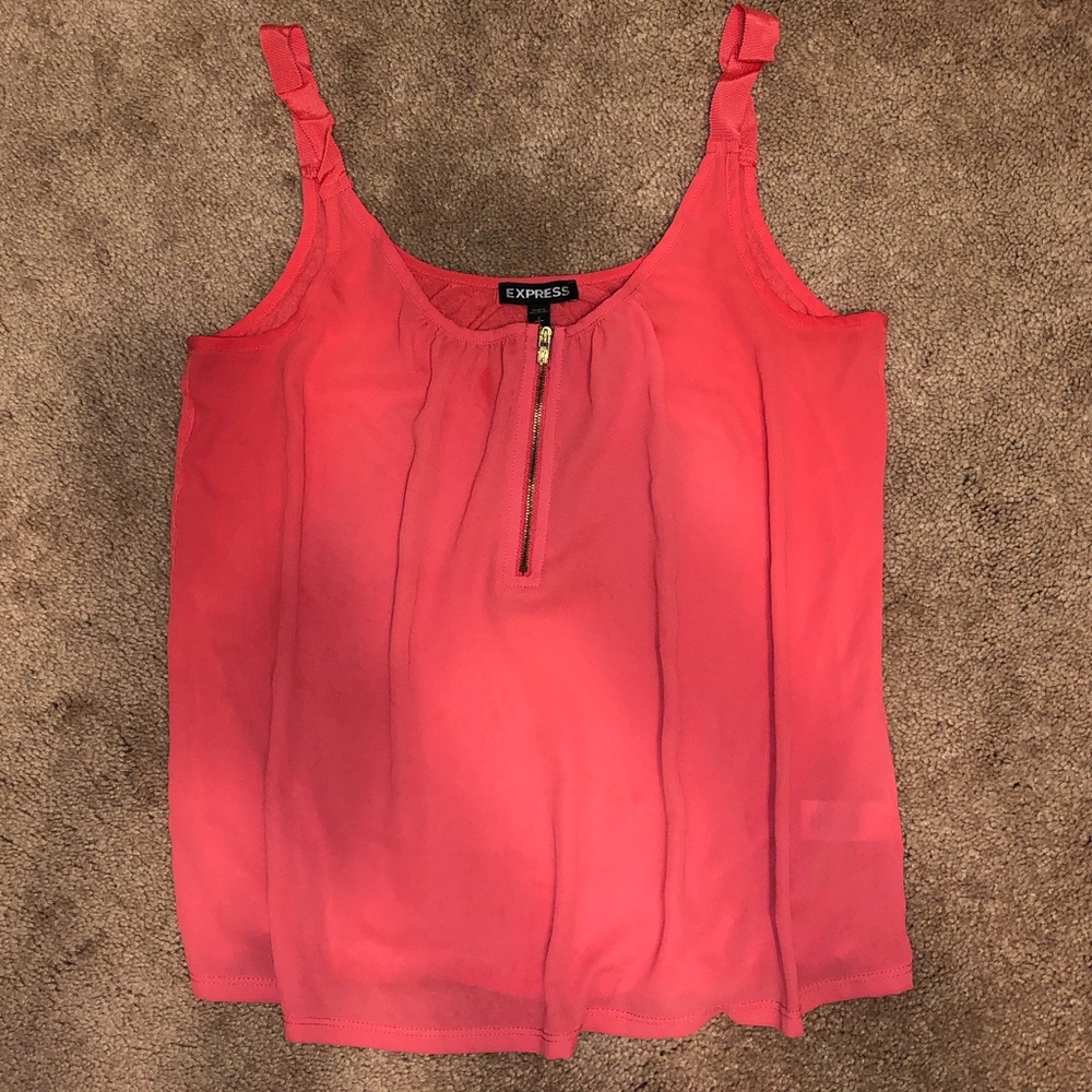 Express Chiffon Coral Top